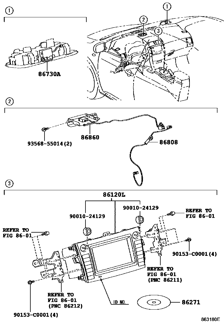 8603 — NAVIGATION & FRONT MONITOR DISPLAY