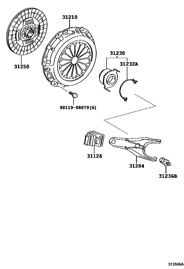 3101 — CLUTCH & RELEASE FORK