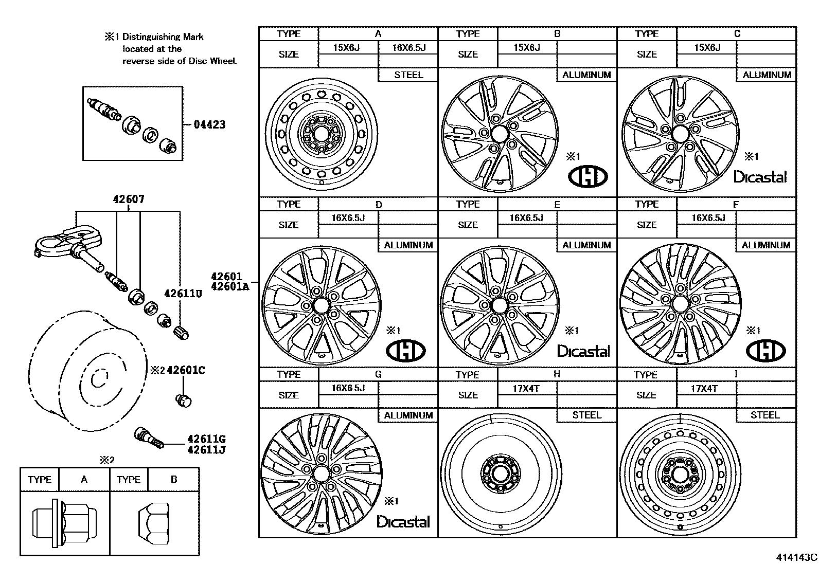 4103 — DISC WHEEL & WHEEL CAP