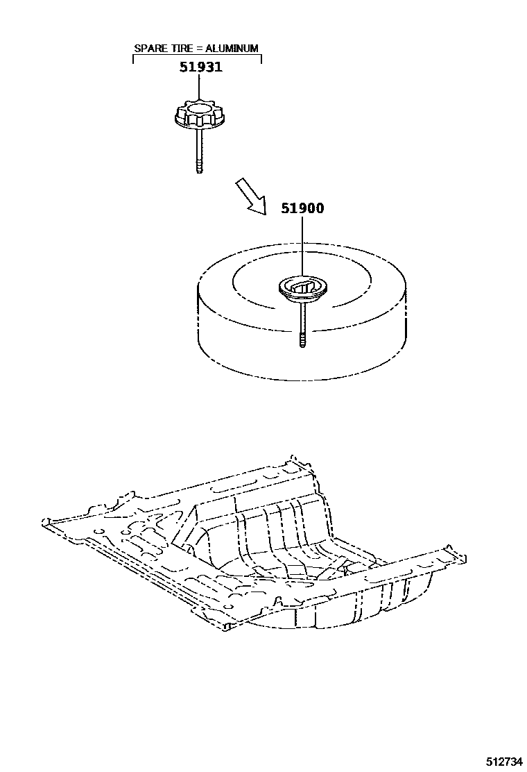 5104 — SPARE WHEEL CARRIER