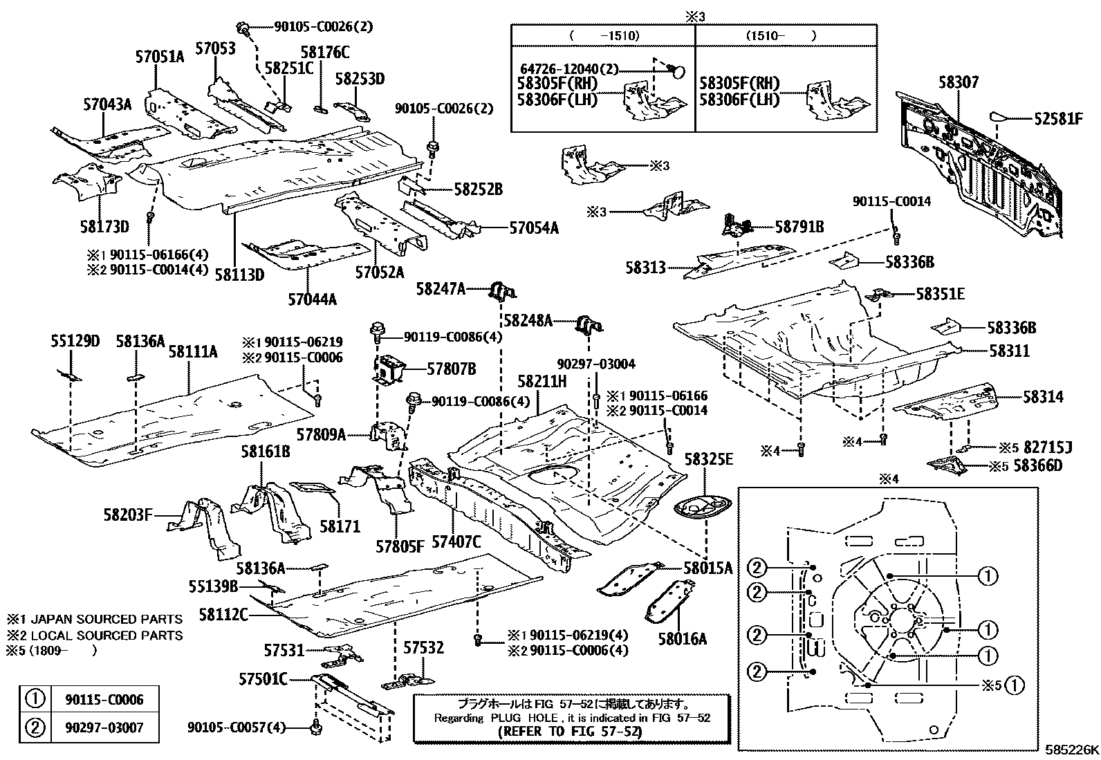 5801 — FLOOR PAN & LOWER BACK PANEL