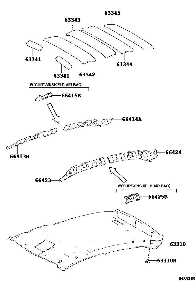 6402 — ROOF HEADLINING & SILENCER PAD