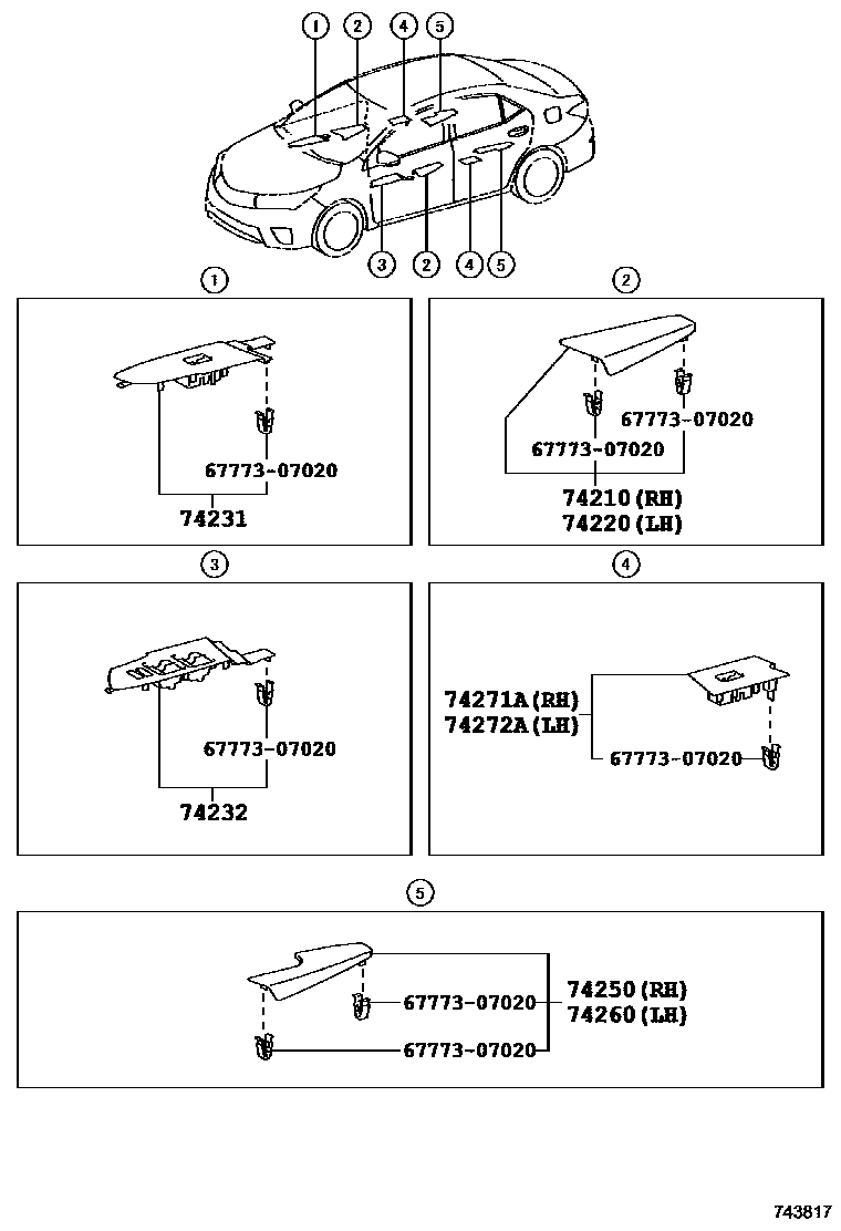 7401 — ARMREST & VISOR