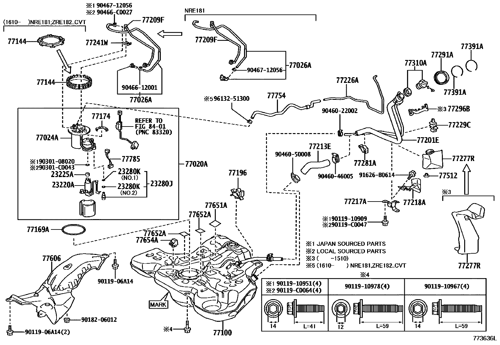 7701 — FUEL TANK & TUBE