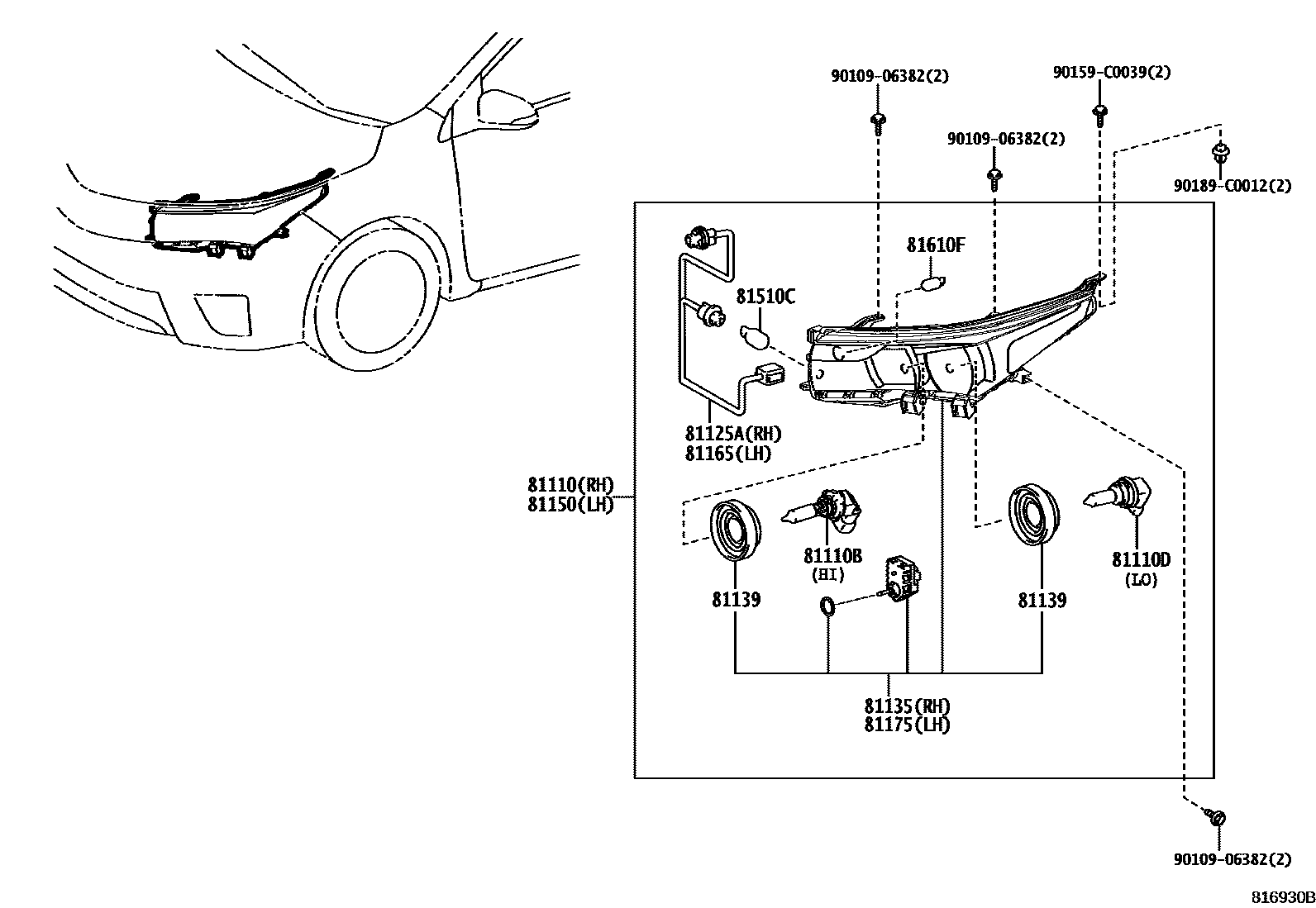 8101 — HEADLAMP