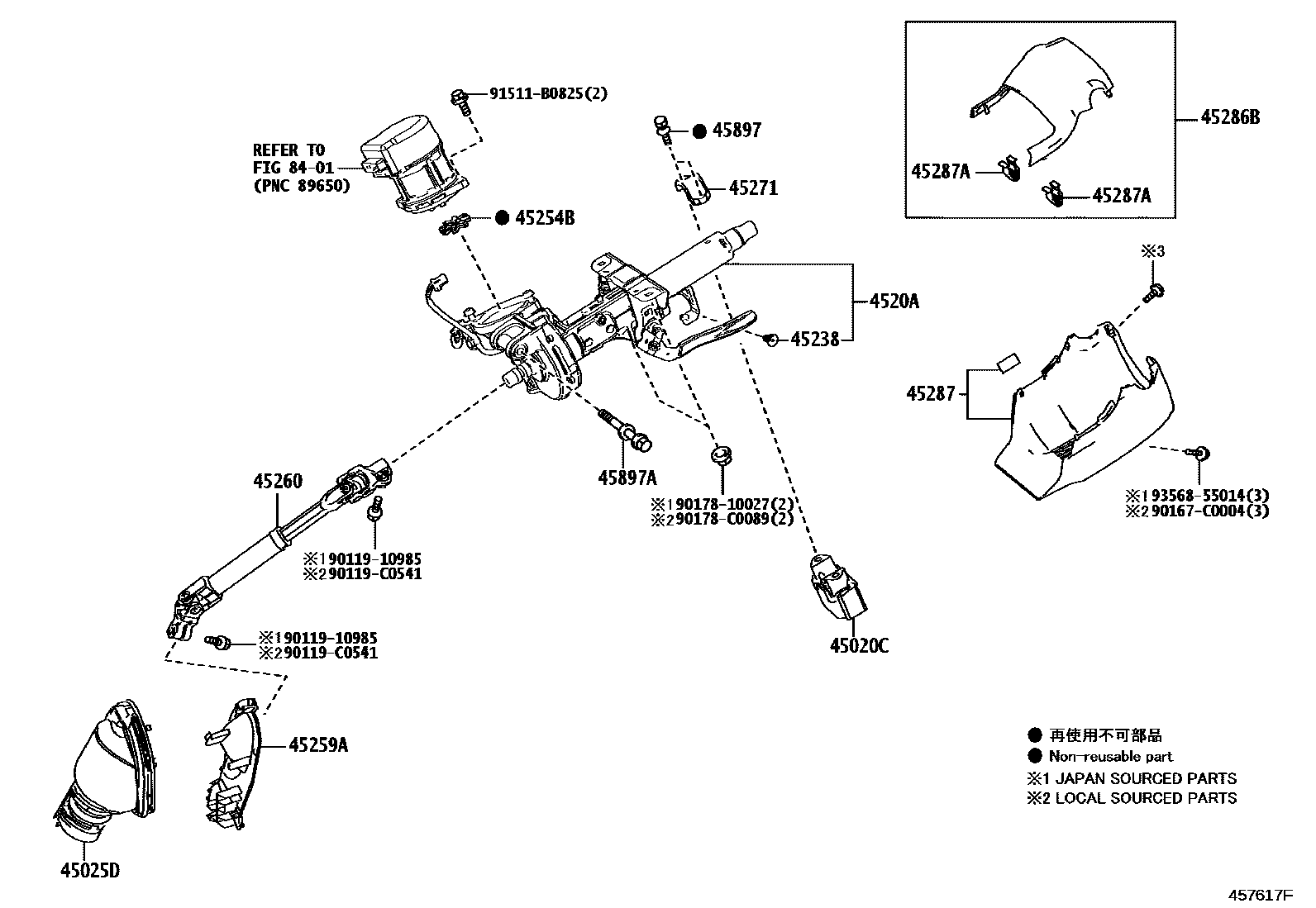 4501 — STEERING COLUMN & SHAFT