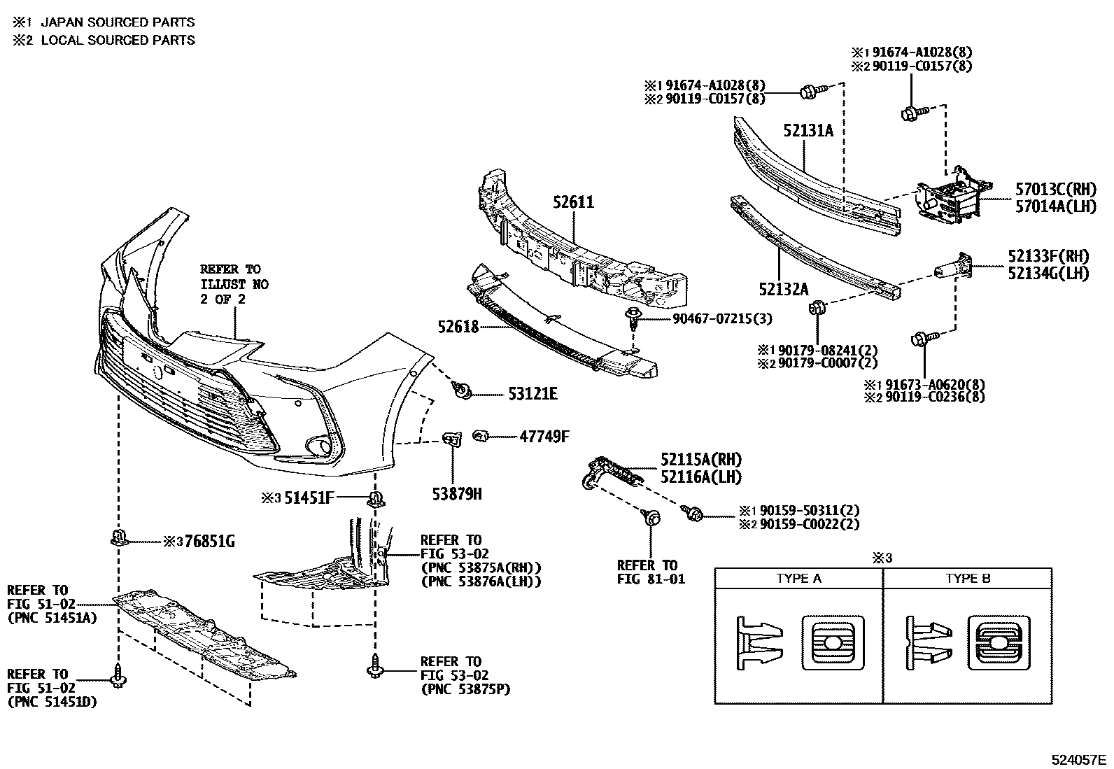 5201 — FRONT BUMPER & BUMPER STAY