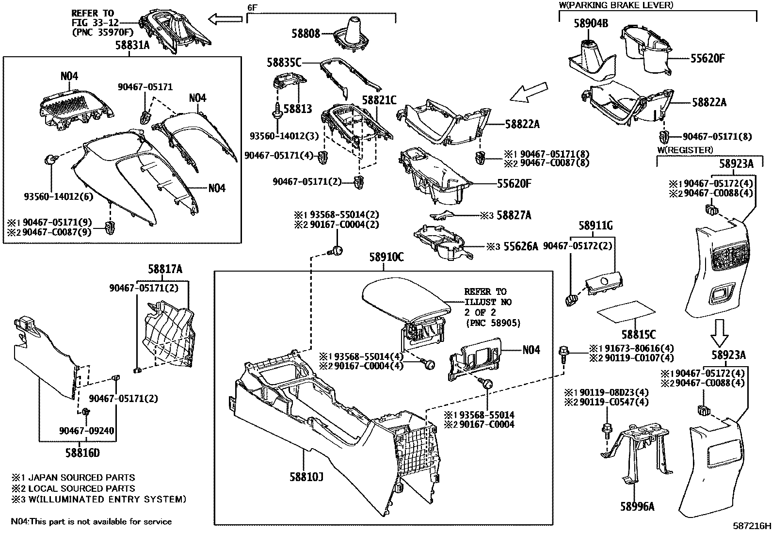 5806 — CONSOLE BOX & BRACKET