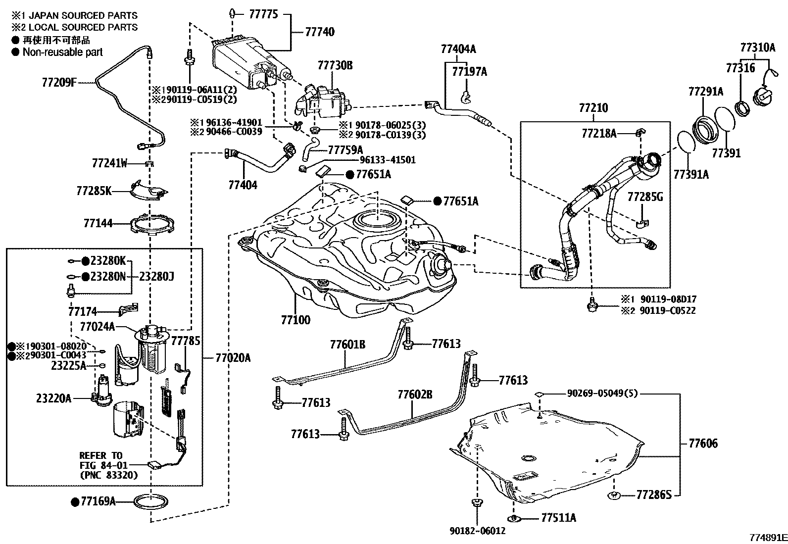 7701 — FUEL TANK & TUBE