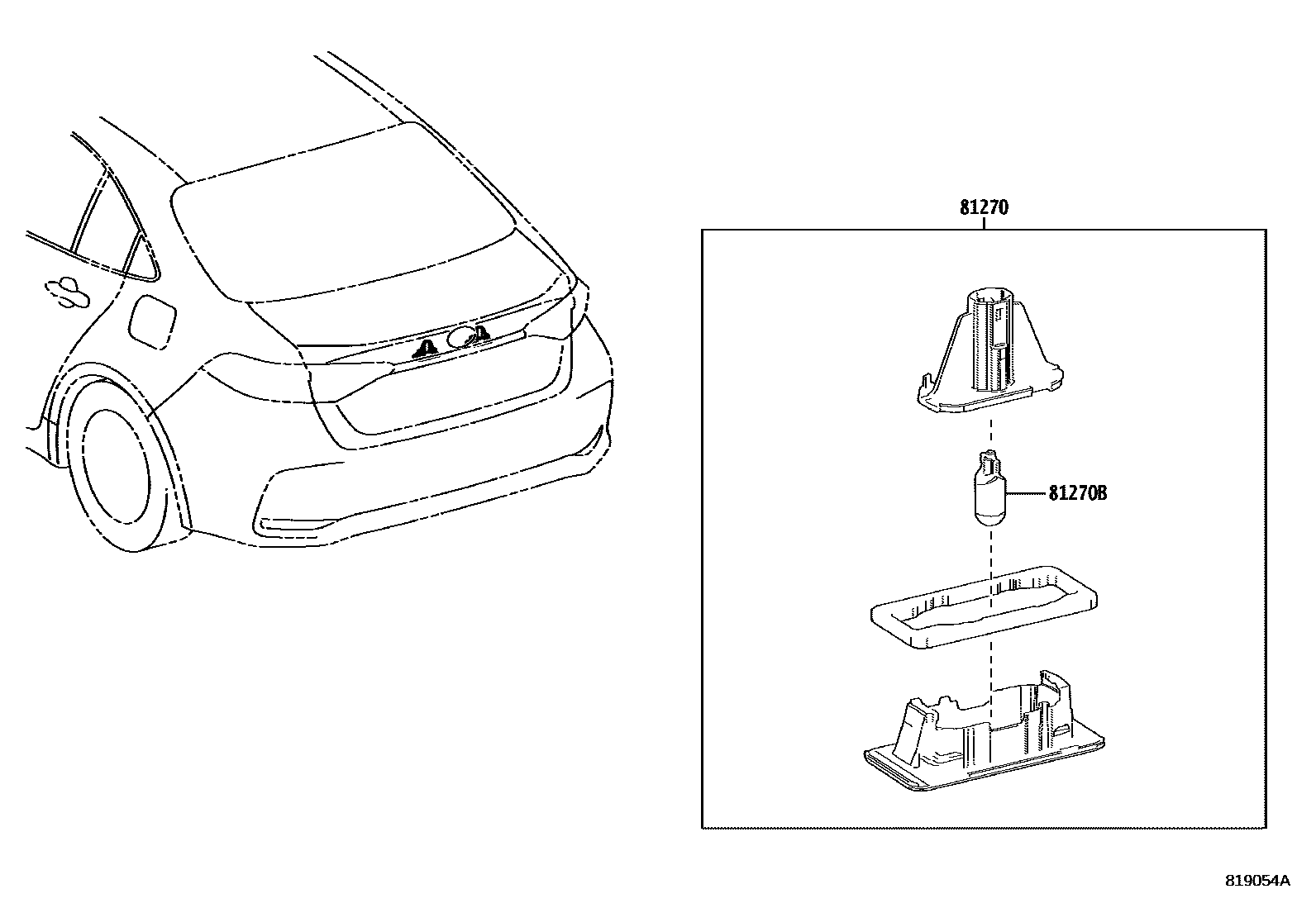 8113 — REAR LICENSE PLATE LAMP