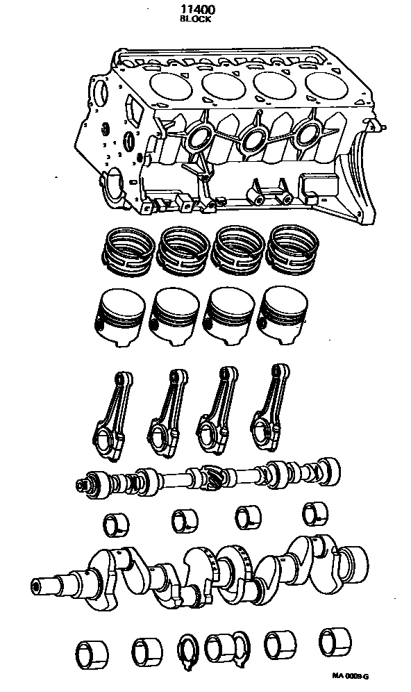 1102 — SHORT BLOCK ASSEMBLY