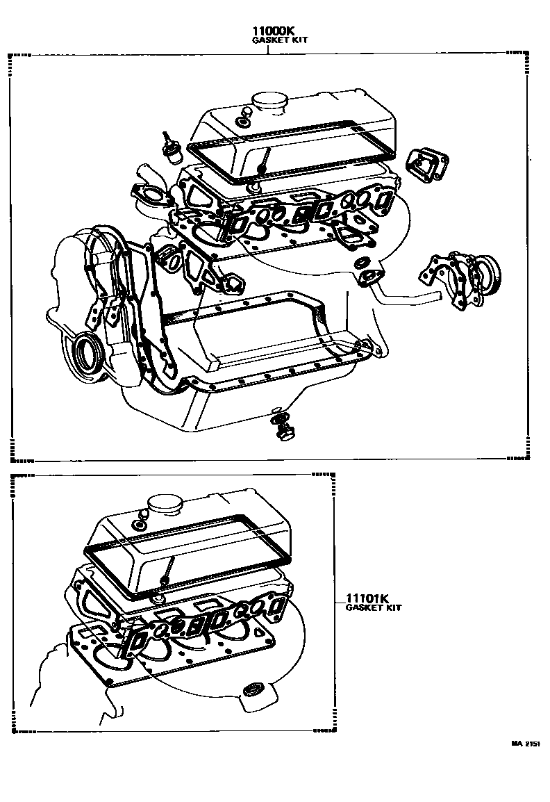 1103 — ENGINE OVERHAUL GASKET KIT