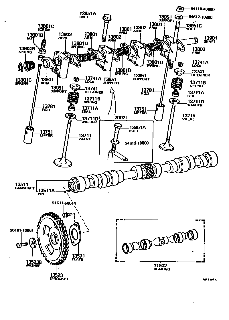 1302 — CAMSHAFT & VALVE