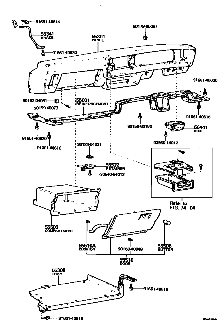 5501 — INSTRUMENT PANEL & GLOVE COMPARTMENT
