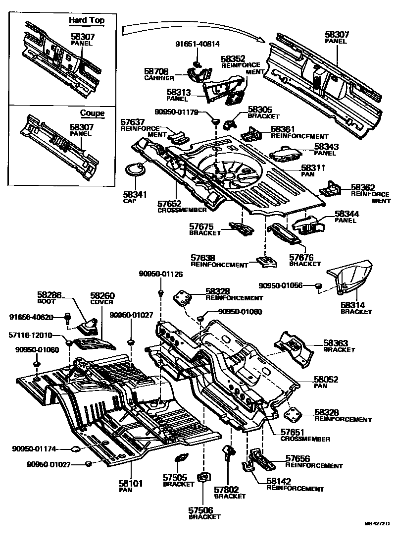 5801 — FLOOR PAN & LOWER BACK PANEL