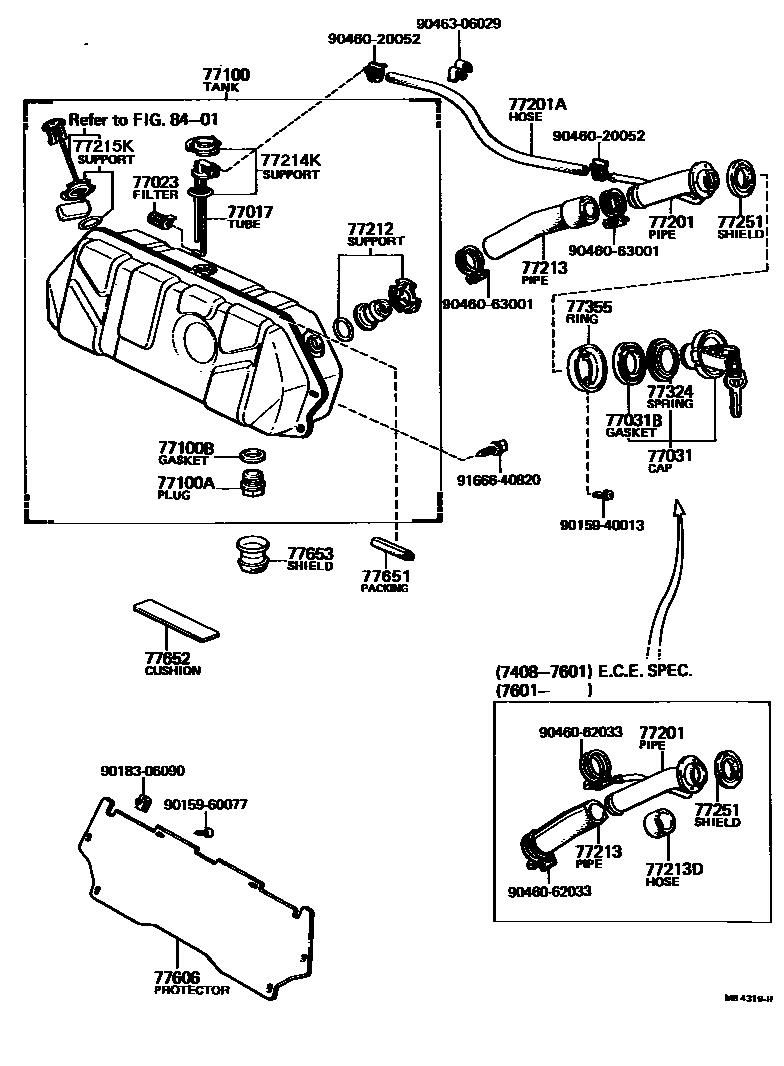 7701 — FUEL TANK & TUBE