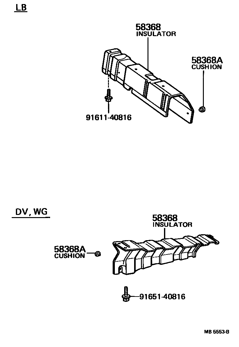 5802 — FLOOR INSULATOR