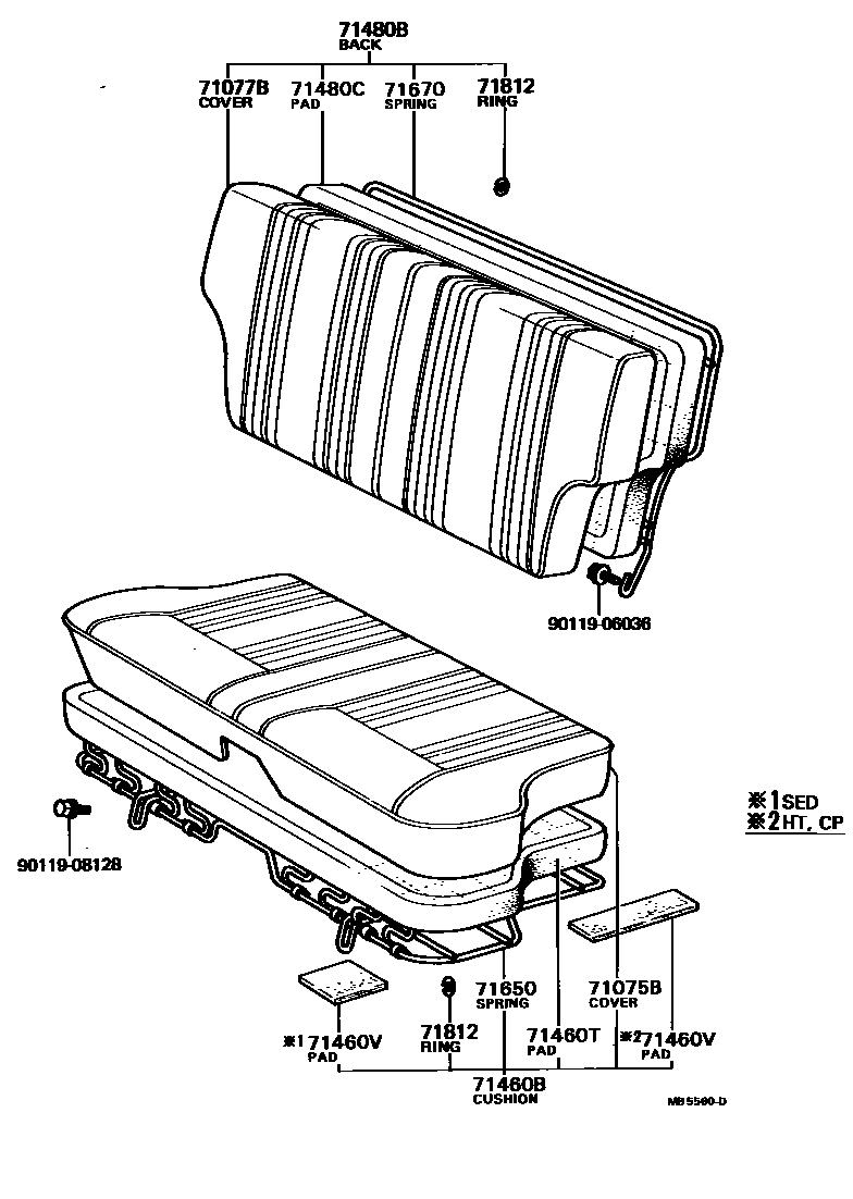 7102 — REAR SEAT & SEAT TRACK