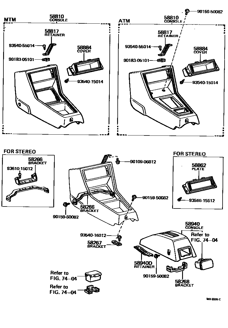 5806 — CONSOLE BOX & BRACKET