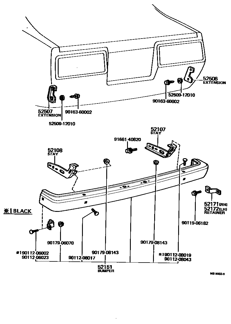 5202 — REAR BUMPER & BUMPER STAY