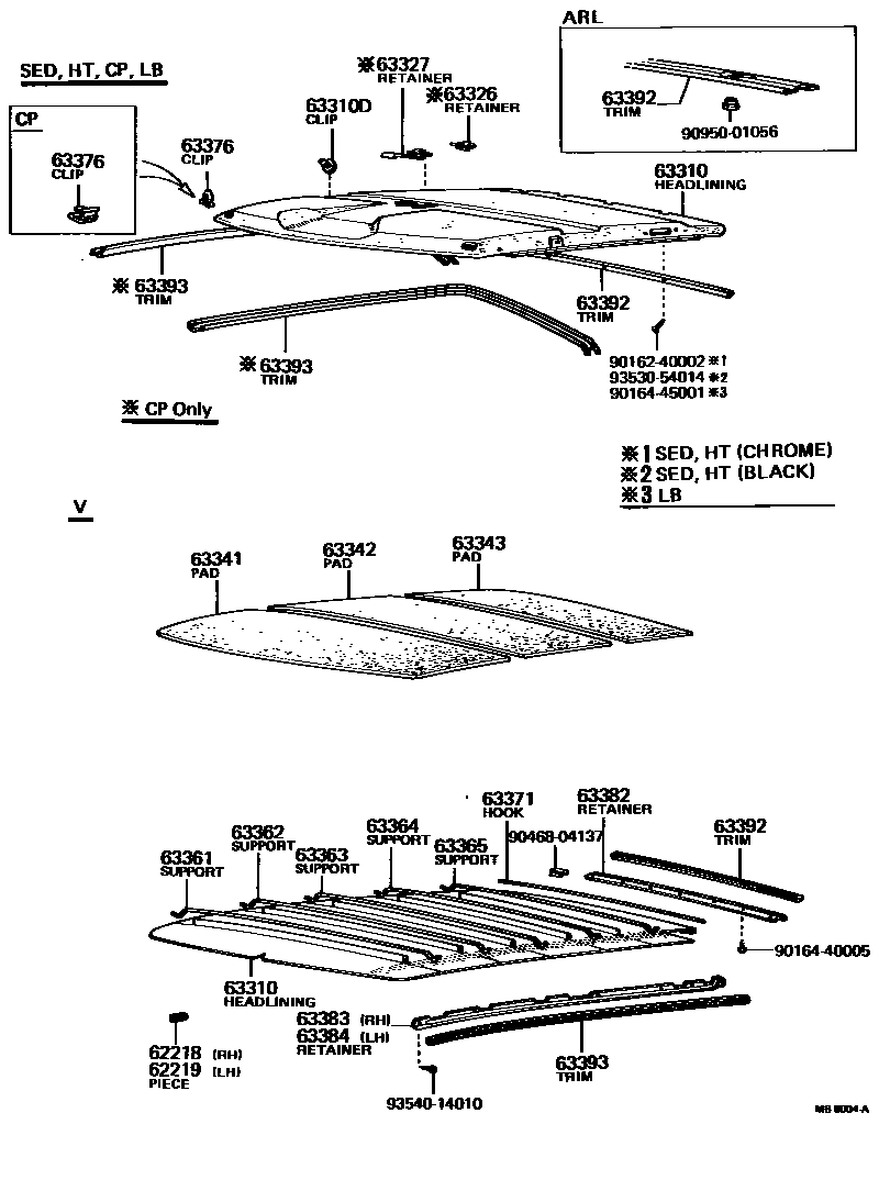 6402 — ROOF HEADLINING & SILENCER PAD