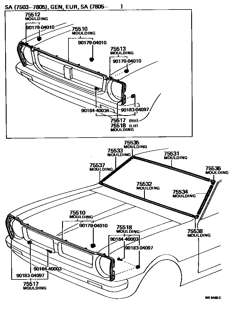 7502 — FRONT MOULDING