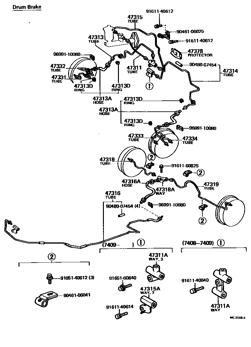4708 — BRAKE TUBE & CLAMP