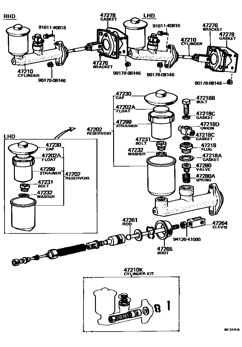4702 — BRAKE MASTER CYLINDER
