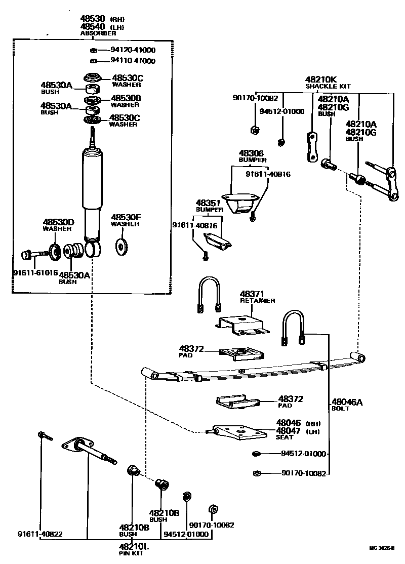 4804 — REAR SPRING & SHOCK ABSORBER