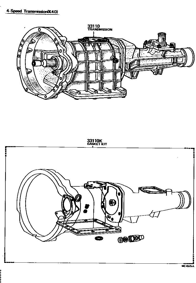 3301 — TRANSAXLE OR TRANSMISSION ASSY & GASKET KIT (MTM)