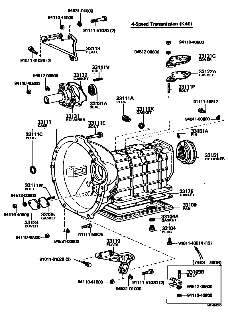 3302 — CLUTCH HOUSING & TRANSMISSION CASE (MTM)