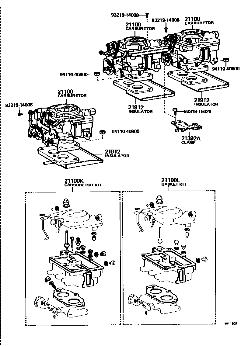 2102 — CARBURETOR ASSEMBLY