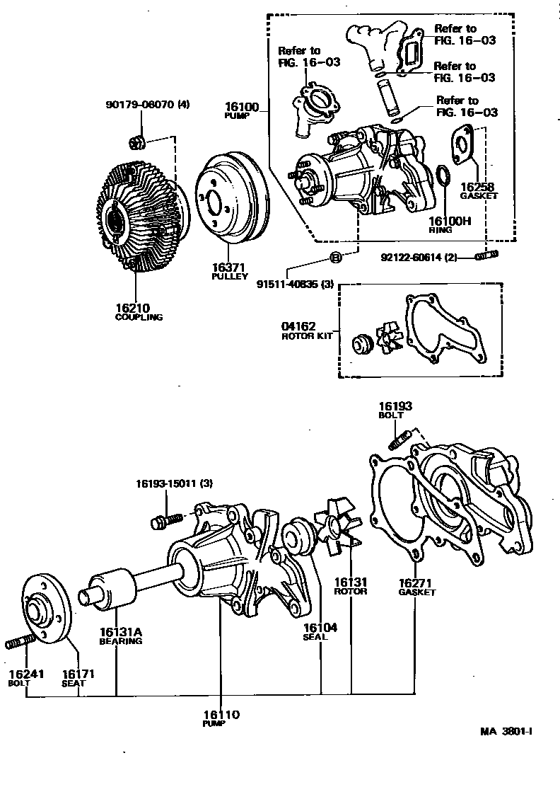 1601 — WATER PUMP