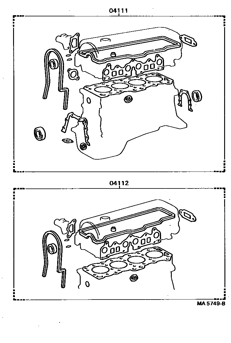 1103 — ENGINE OVERHAUL GASKET KIT