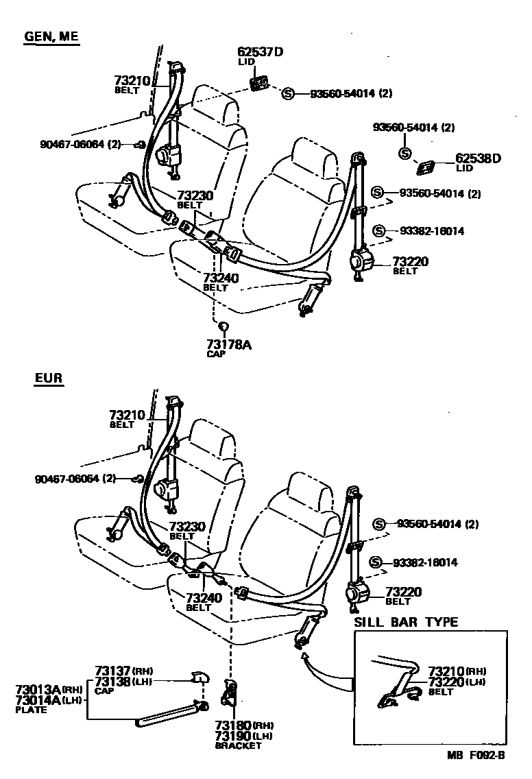 7104 — SEAT BELT & CHILD RESTRAINT SEAT