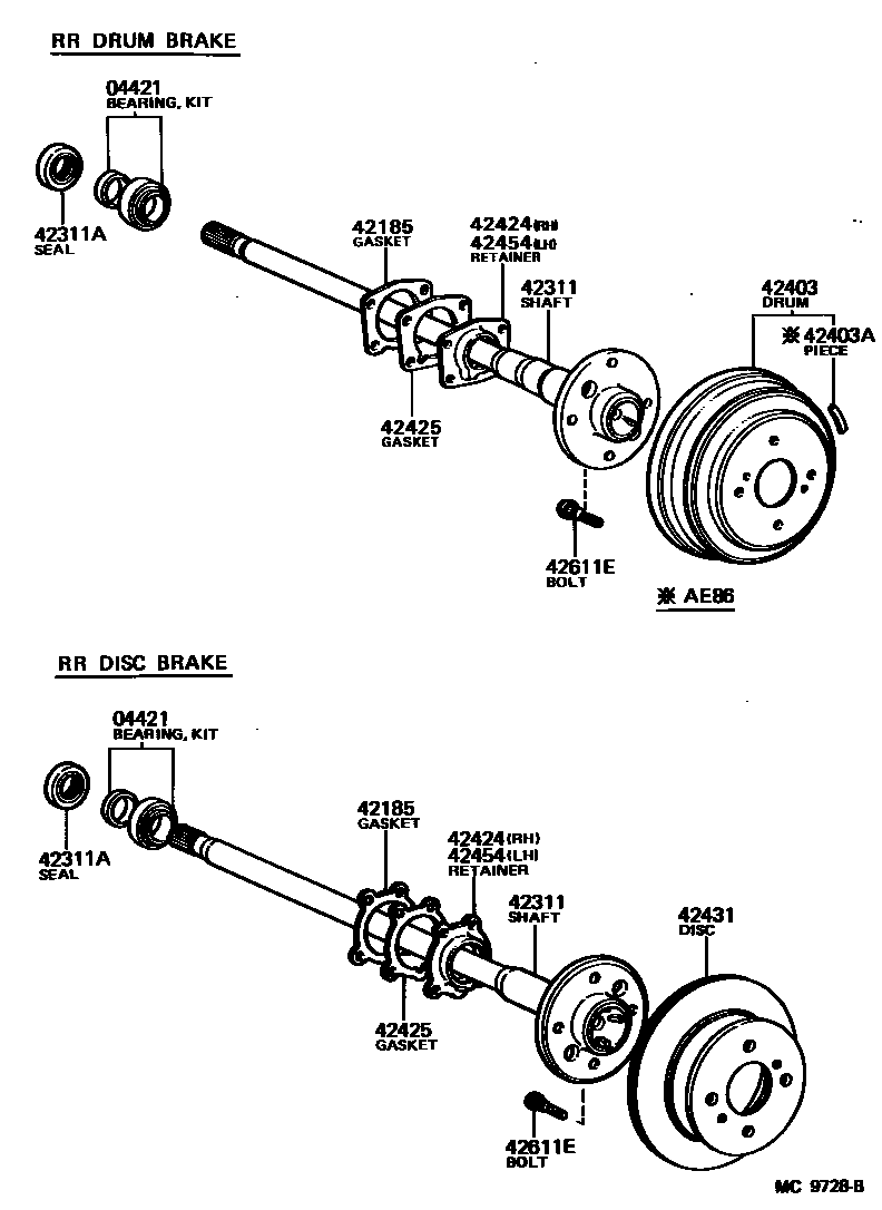 4102 — REAR AXLE SHAFT & HUB