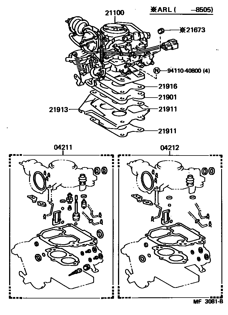 2102 — CARBURETOR ASSEMBLY