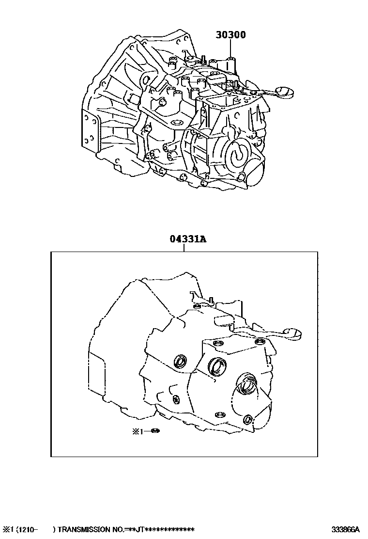 3301 — TRANSAXLE OR TRANSMISSION ASSY & GASKET KIT (MTM)