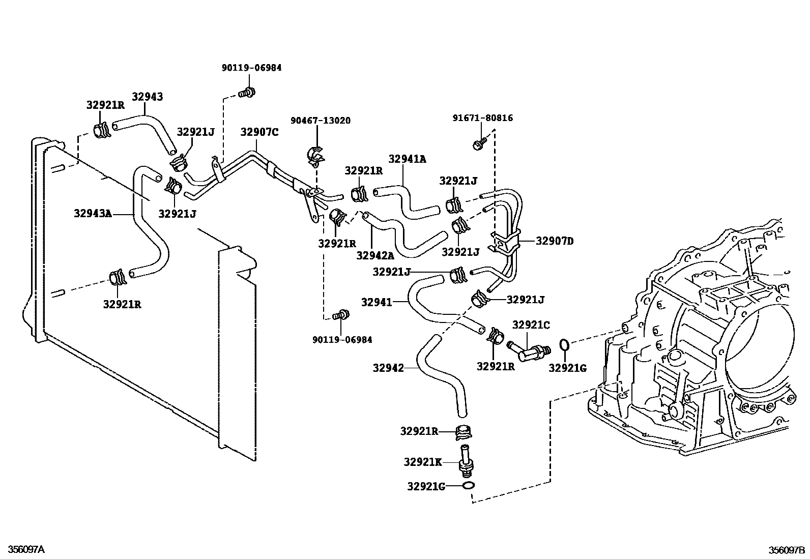 3514 — OIL COOLER & TUBE (ATM)