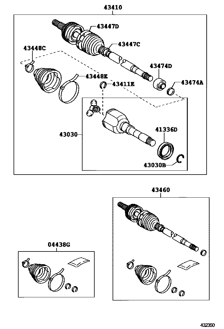 4302 — FRONT DRIVE SHAFT