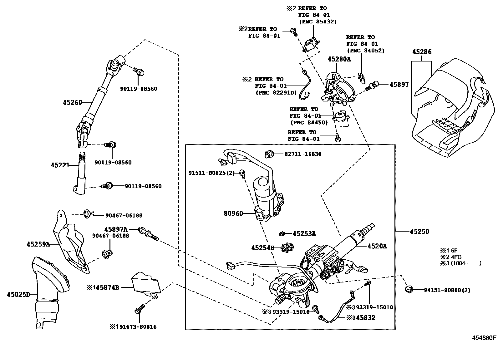 4501 — STEERING COLUMN & SHAFT