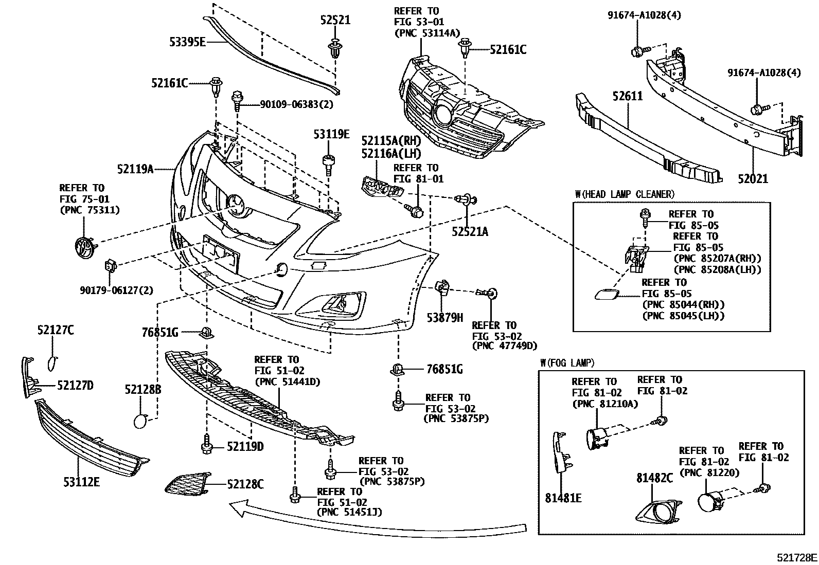 5201 — FRONT BUMPER & BUMPER STAY
