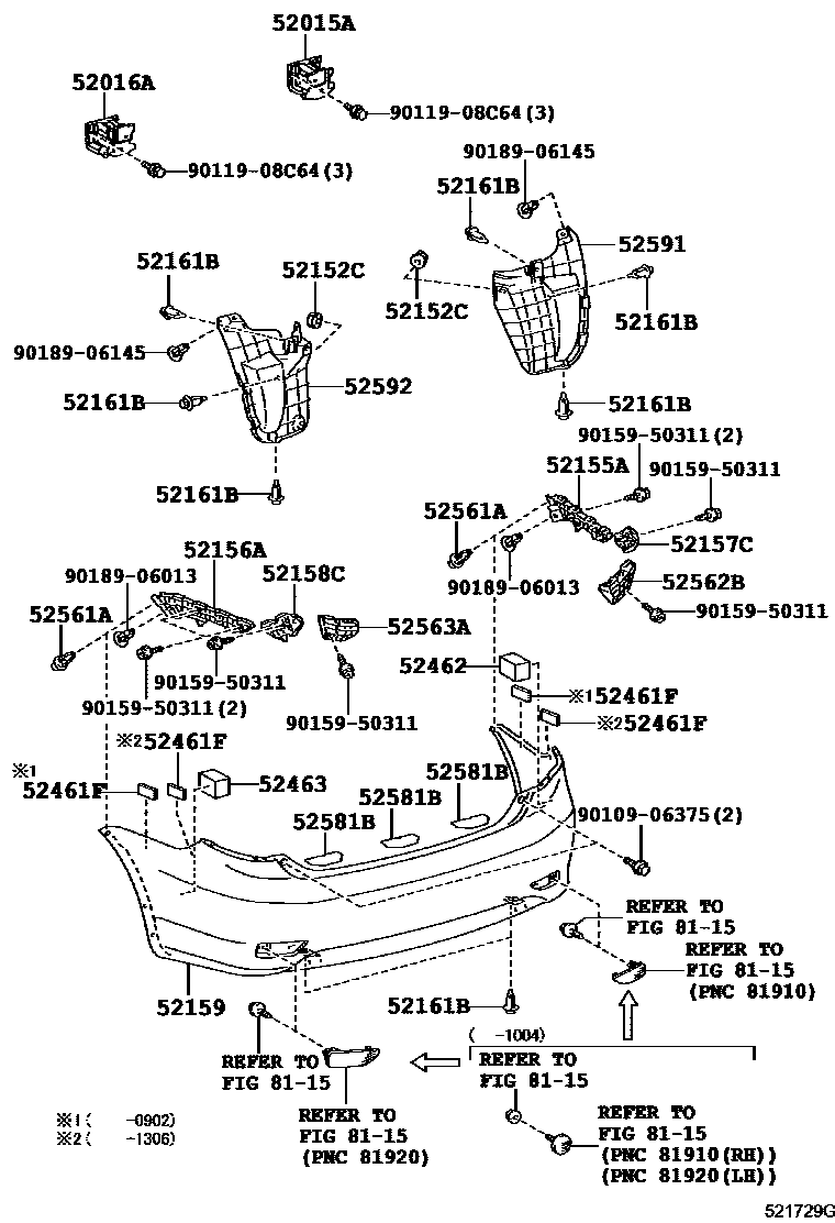 5202 — REAR BUMPER & BUMPER STAY