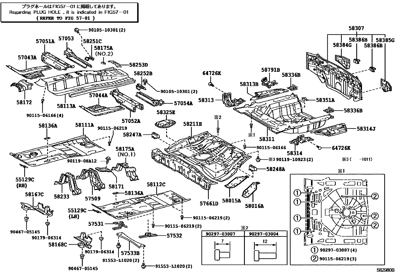 5801 — FLOOR PAN & LOWER BACK PANEL