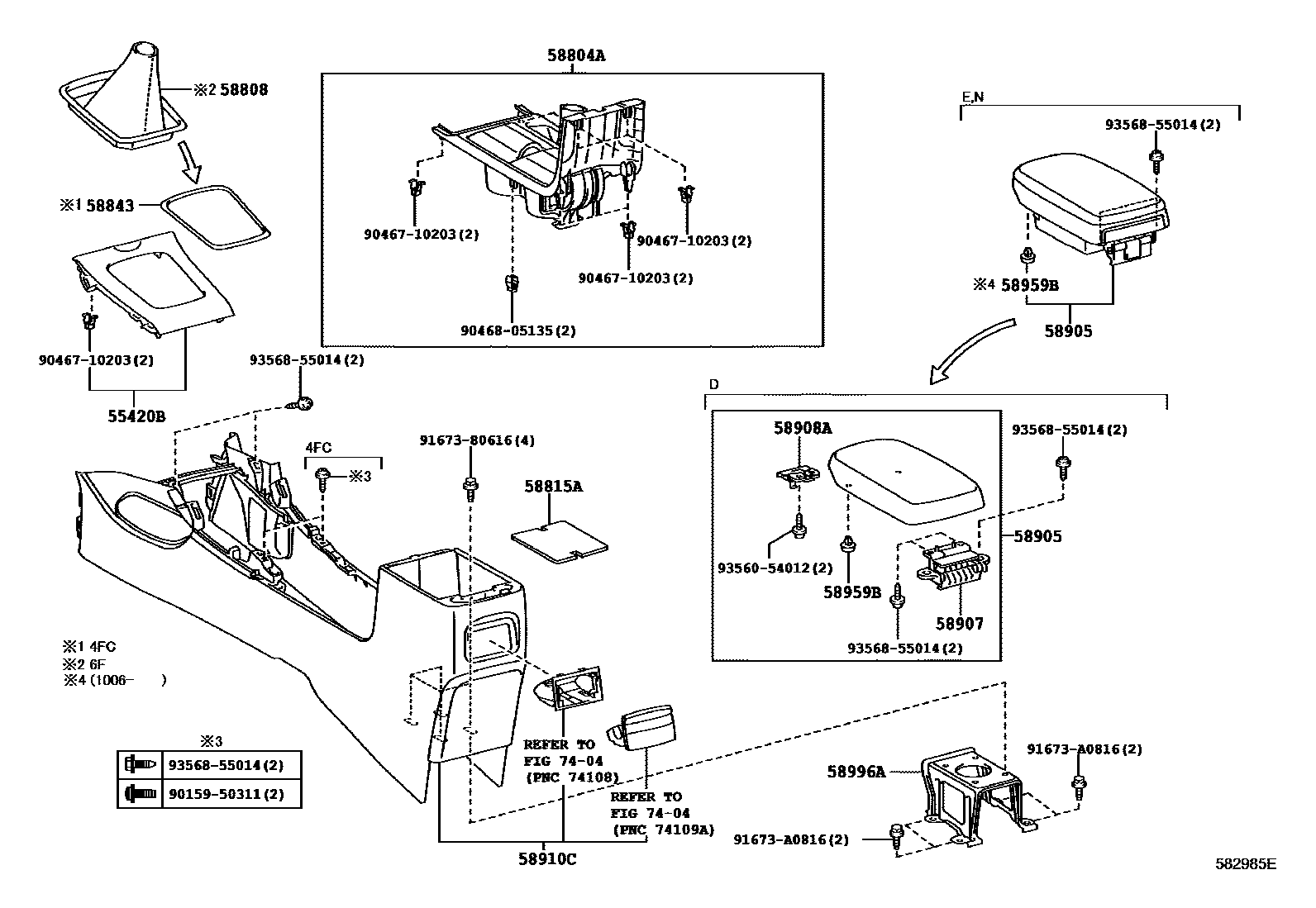 5806 — CONSOLE BOX & BRACKET