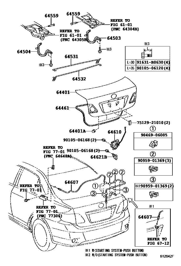 6105 — LUGGAGE COMPARTMENT DOOR & LOCK