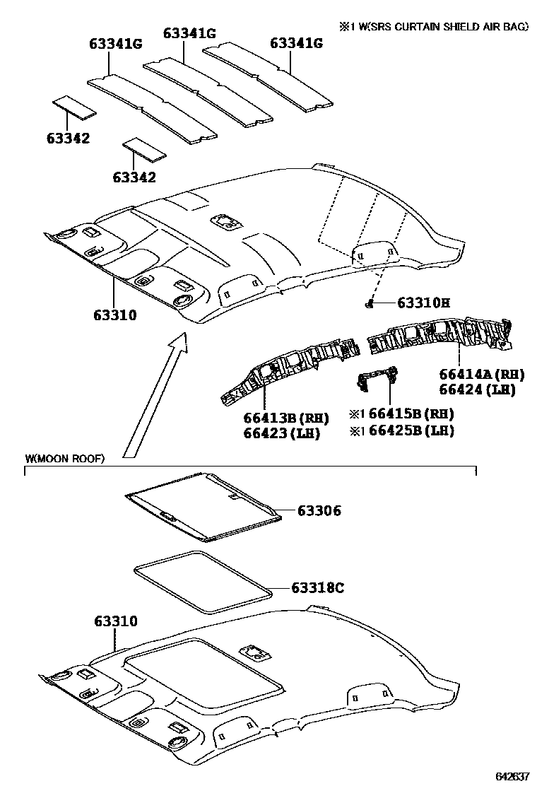 6402 — ROOF HEADLINING & SILENCER PAD