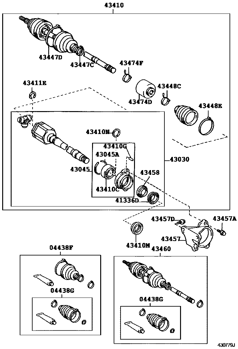 4302 — FRONT DRIVE SHAFT