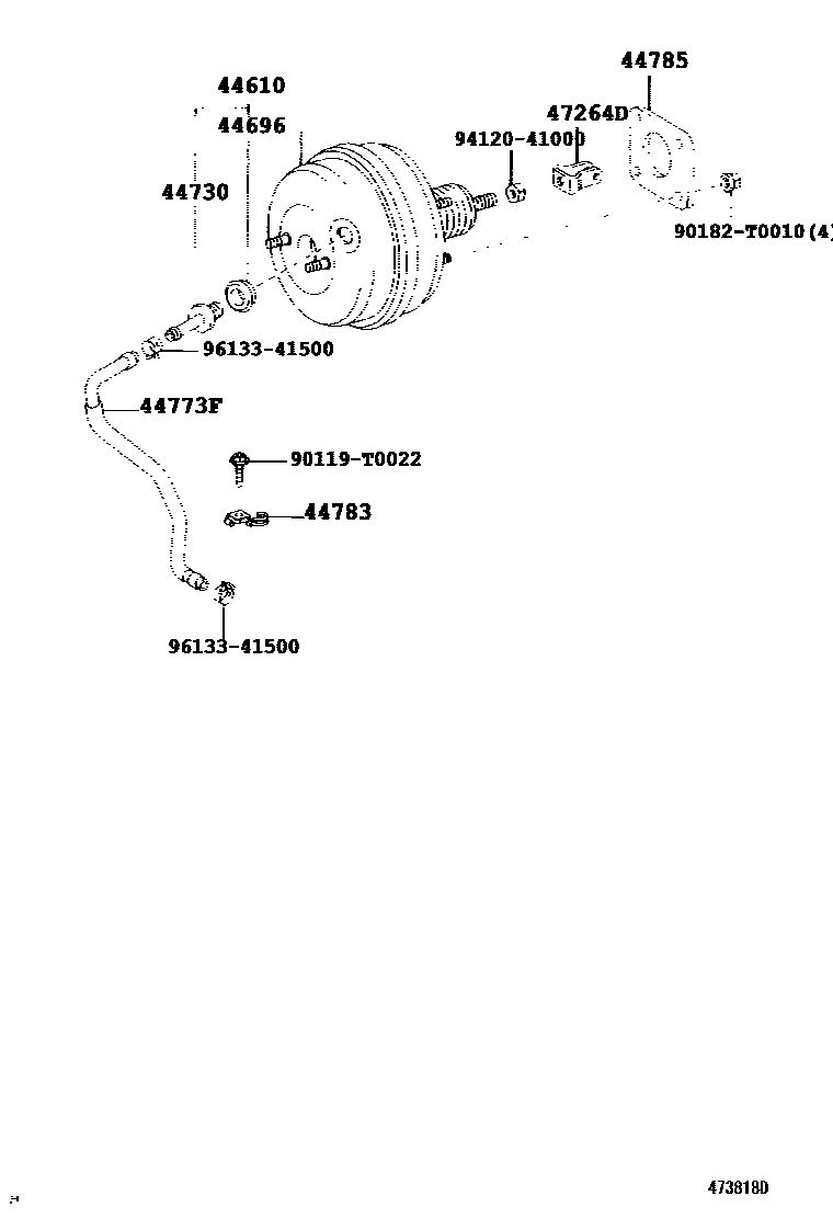 4703 — BRAKE BOOSTER & VACUUM TUBE
