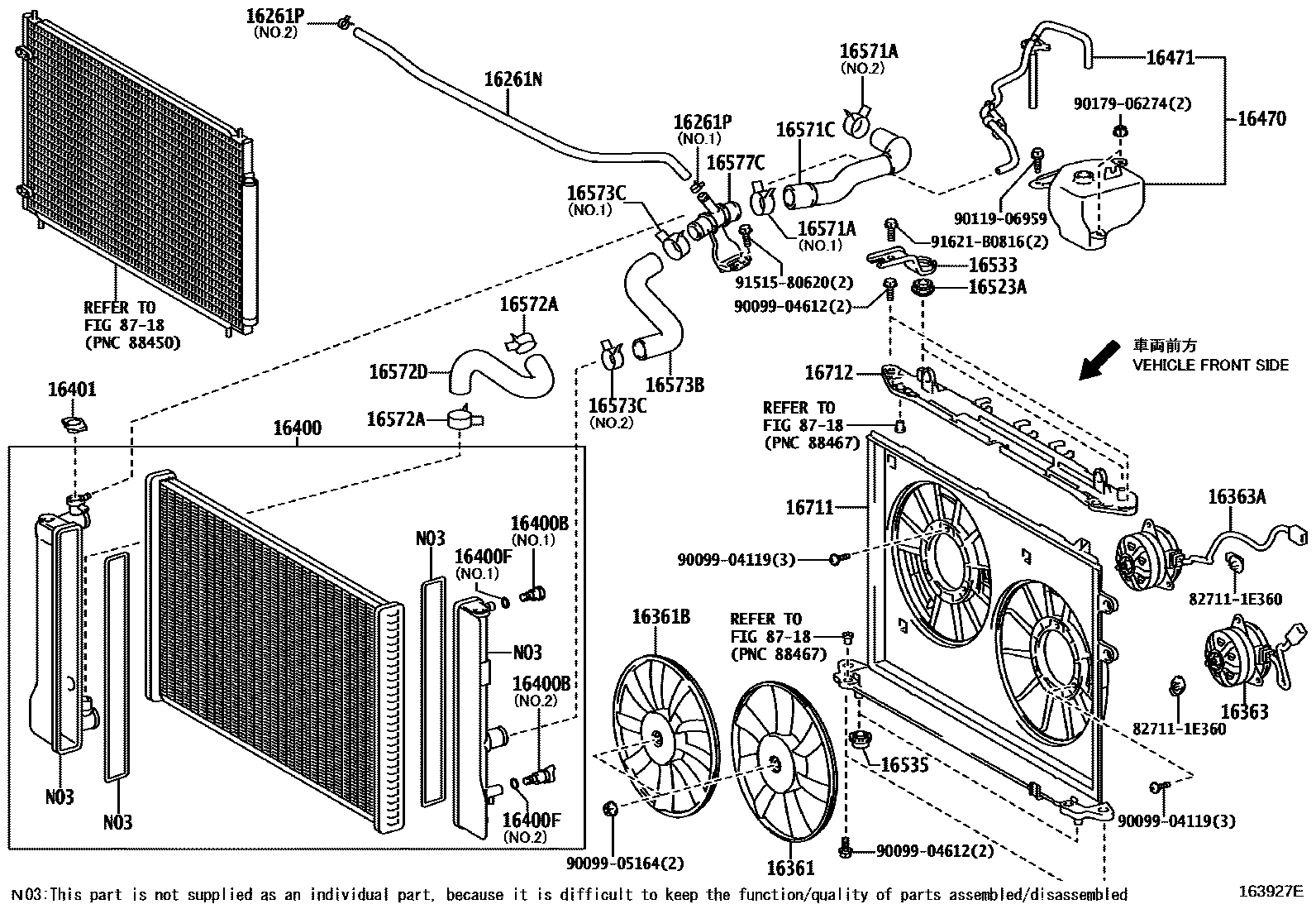 1603 — RADIATOR & WATER OUTLET
